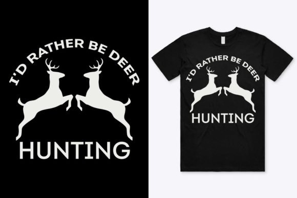 A Deer Hunting T-Shirt Design for Print Templates & Graphics