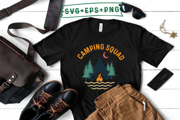 Camping Squad Graphics: A Print Template Review