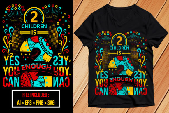 Children’s Trendy Typography T-Shirt Print Templates