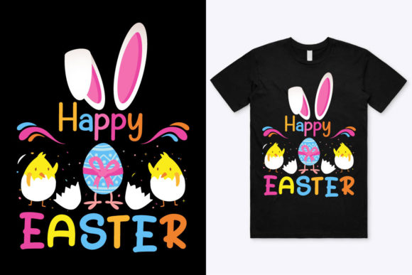 Evaluating Happy Easter T-Shirt Design 4 for a Real Brand Project