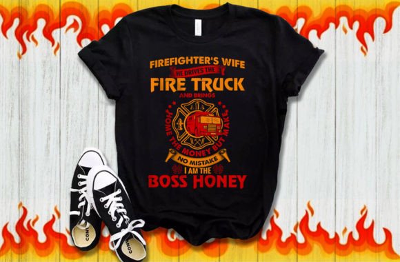 Firefighter T Shirt Design 1: Graphics for Print Templates