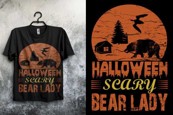 Halloween Bear Graphics for T-Shirts & Print Templates