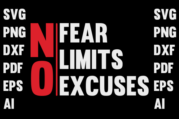 No Fear No Limits Graphics for Print Templates