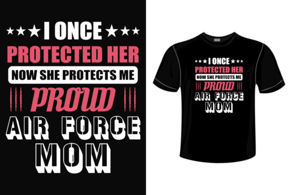 Reviewing Proud Air Force Mom T-Shirt Graphics for Crafters